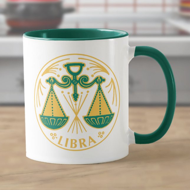 Caneca Símbolo Libra do Zodíaco (Criador carregado)