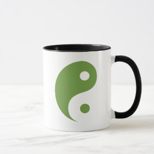 Caneca Símbolo Taoísta Yin Yang Verde