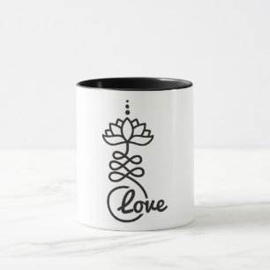 Caneca Símbolo Unalome Budista Lotus