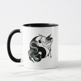 Caneca Símbolo Yin yang Cobra and Crane