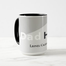 Caneca Simple Modern Clean Minimalist Dad Hero Gift