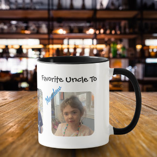 Caneca Simple Photo Favorite Uncle Personalize