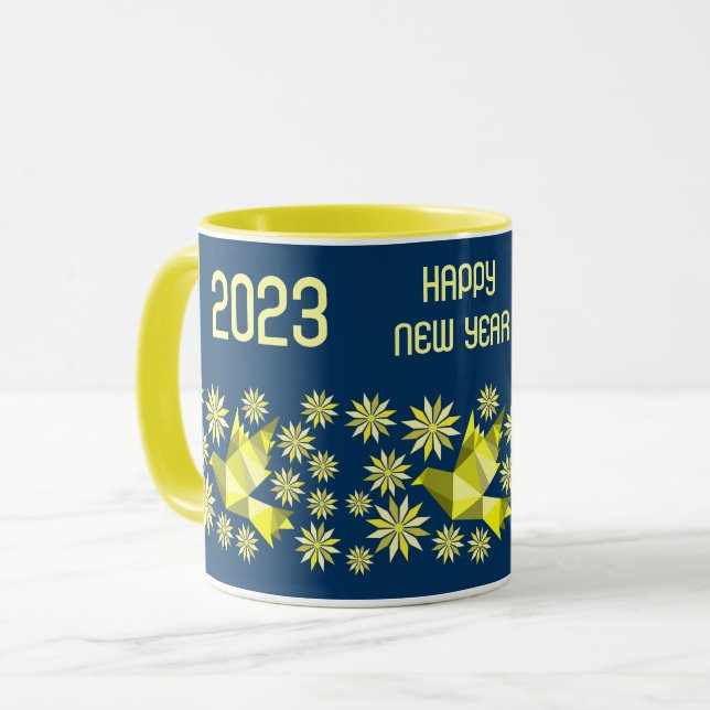 CANECA SIMPLES DE ANO NOVO PARA QUALQUER PESSOA 20 (Frente Esquerda)