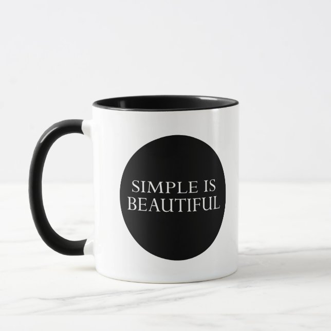 Caneca simples é bonito (Esquerda)