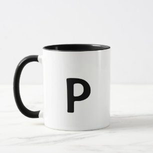 Caneca simples e mínimo adicione sua fotografia de m