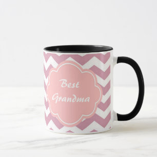 Caneca simples, elegante, moderno zigue-zague em chevron