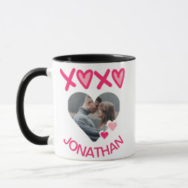 Caneca Simples Elegante Namorados de Amor Bonito Casal