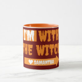 Caneca Simples Feliz Halloween que estou com o costum das