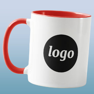 Caneca Simples Logotipo de Negócios Promoção de Marca