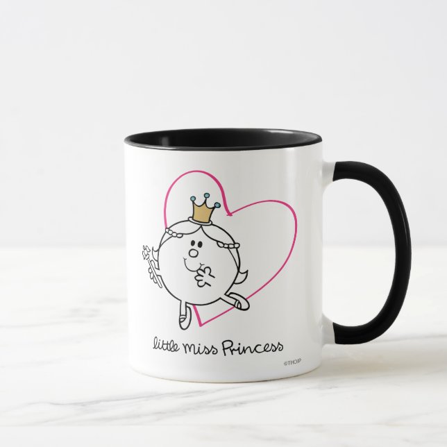 Caneca Simples Miss Princesa | Coração Rosa (Direita)