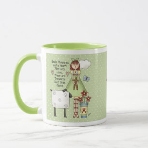 Caneca Simples Prazeres Farmhouse Annie Doll Mug