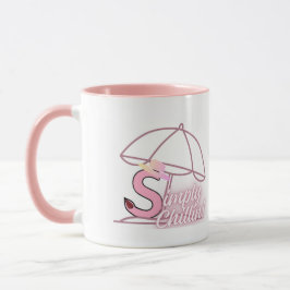 Caneca " Simplesmente Relaxando " (Rosa) por Kriyas Colle
