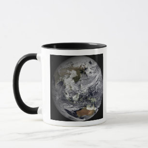 Caneca Simulação da nuvem da terra completa