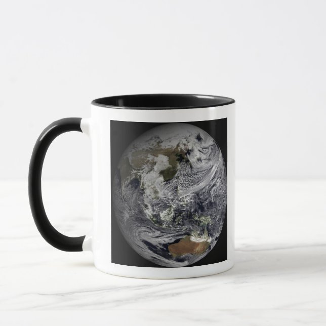 Caneca Simulação em nuvem da Terra do cheio (Esquerda)
