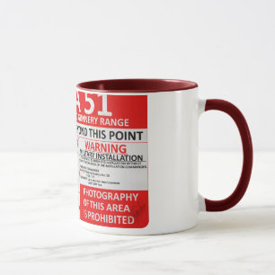 Caneca Sinal da área 51