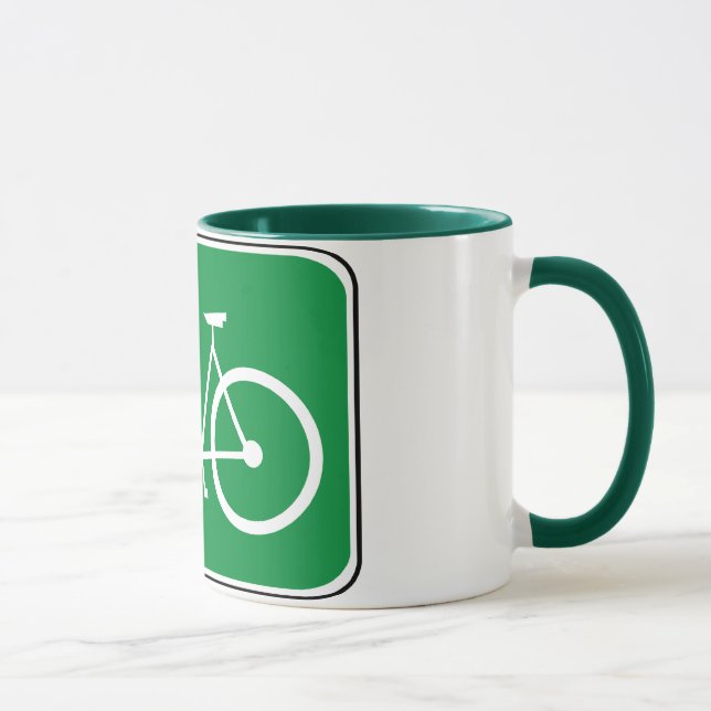 Caneca Sinal da bicicleta do vintage (Direita)