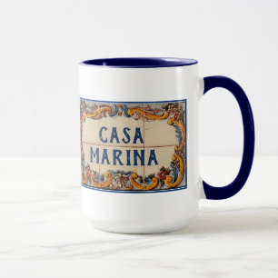 Caneca Sinal da Casa Espanhola com seu Nome