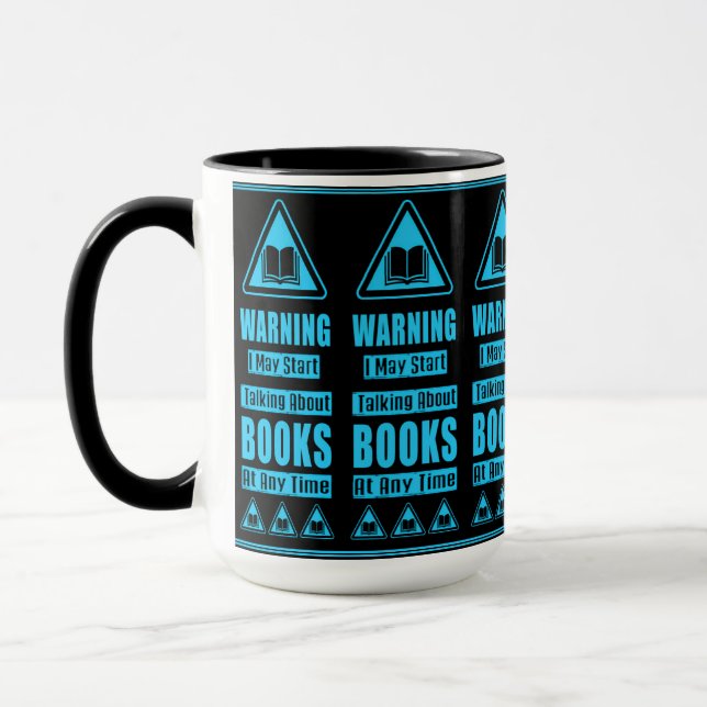 Caneca Sinal de Alerta para Amantes do Livro Azul (Esquerda)