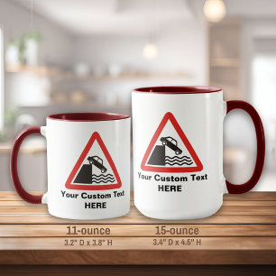 Caneca Sinal de aviso do Quayside