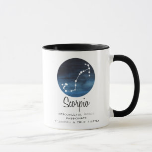 Caneca Sinal de Escorpião, Constelação, Café Zodiac