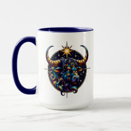 Caneca Sinal de Horoscópio Taurus Zodiac Astrologia