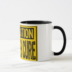 Caneca Sinal de informação - Folha de cobertura amarela