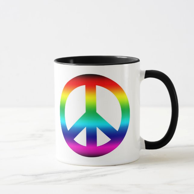 Caneca Sinal de Paz Arco-Íris (Direita)