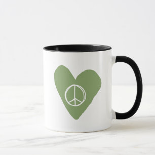 Caneca Sinal de Paz Coração