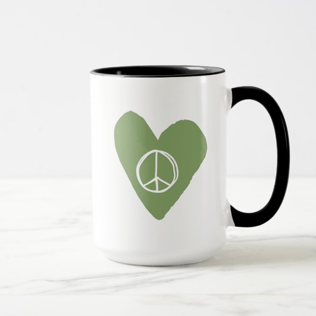 Caneca Sinal de Paz Coração (Direita)