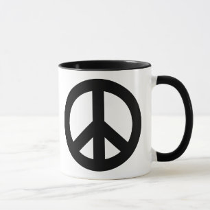 Caneca Sinal de Paz Preto
