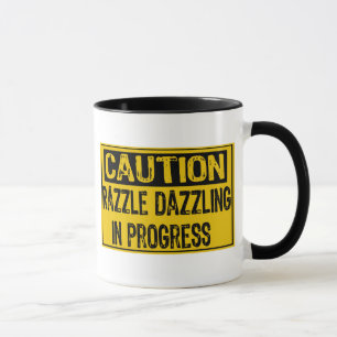 Caneca Sinal De Precaução - Razzle Os Dazzle Em Progres