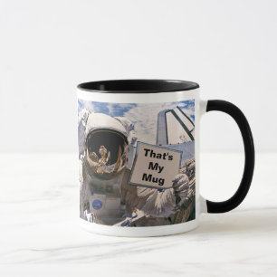 Caneca Sinal de retenção do Astronauta NASA - Adicionar t