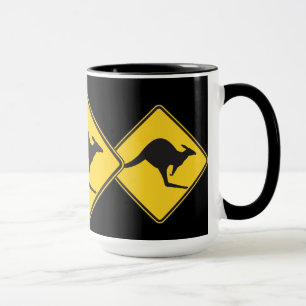Caneca Sinal do cuidado do canguru