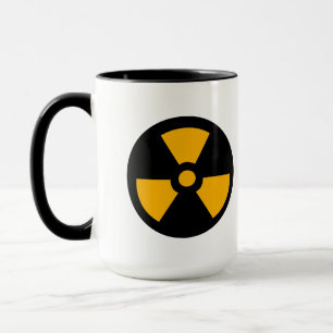 Caneca Sinal radioativo nuclear