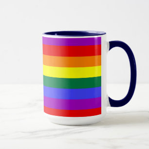 Caneca Sinalizador arco-íris do orgulho LGBT