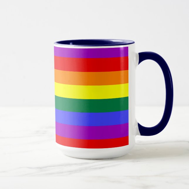 Caneca Sinalizador arco-íris do orgulho LGBT (Direita)