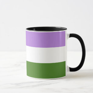 Caneca Sinalizador do Orgulho do Genderqueer