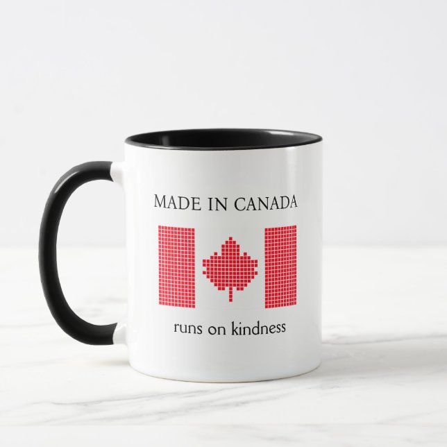 Caneca Sinalizador ixelado se Canadá (Esquerda)