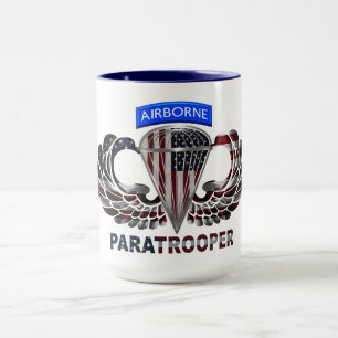Caneca Sinalizador Paraquedista Americano Projetado Perso