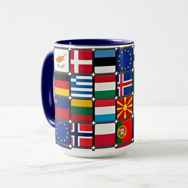 Caneca Sinalizadores internacionais (Frente Esquerda)