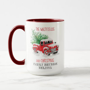 Caneca Sindicato da Família de Natal Personalizada Caminh