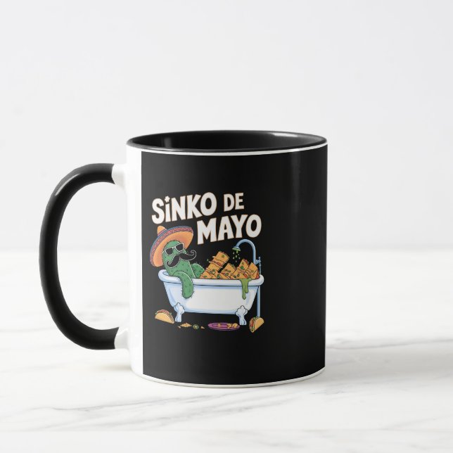 Caneca Sinko de Mayo Cinco De Mayo Cactus Funny (Esquerda)