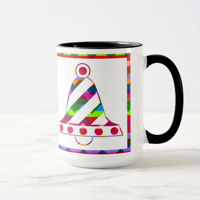 Caneca Sinos de Natal Multicolores (Direita)