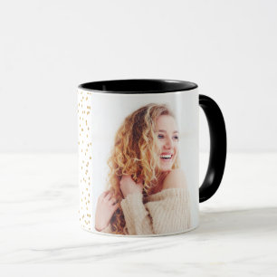 Caneca sip sip hooray fotografia elegante de bolinhas dou