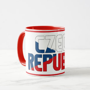 Caneca Sippin' com café Patriótico da República Checa