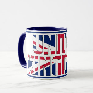 Caneca Sippin' com café Patriótico do Reino Unido