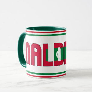 Caneca Sippin' com o café Patriótico das Maldivas