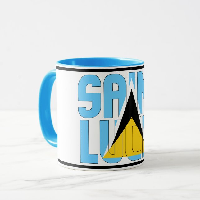 Caneca "Sippin' com Santo Lúcia" Café Patriótico (Frente Esquerda)