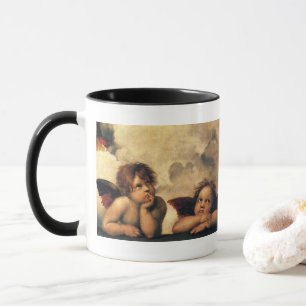Caneca Sistine Madonna Angels por Raphael Sanzio