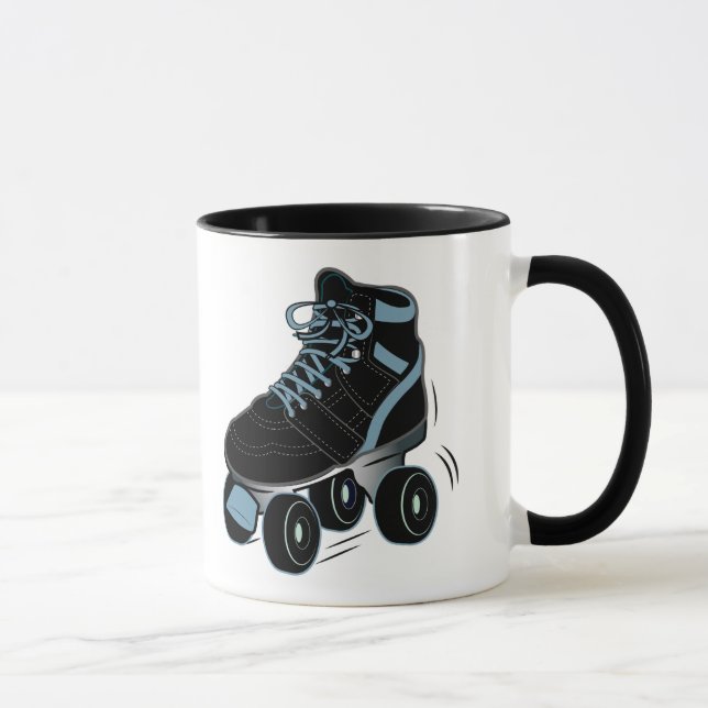 Caneca Skate de rolo no preto (Direita)